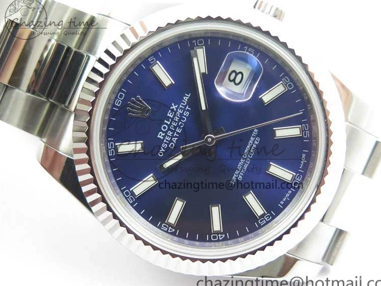0111 DateJust 126334 SS Noob 1:1 904L Best Edition Blue Dial Stick Markers on Oyster Bracelet A Youthful 3169